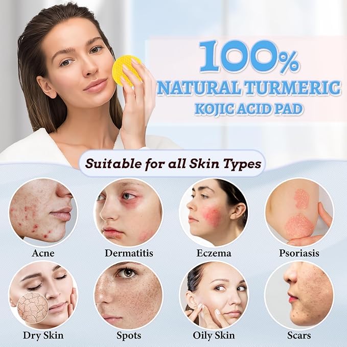 kojic acid and turmeric cleansing pads