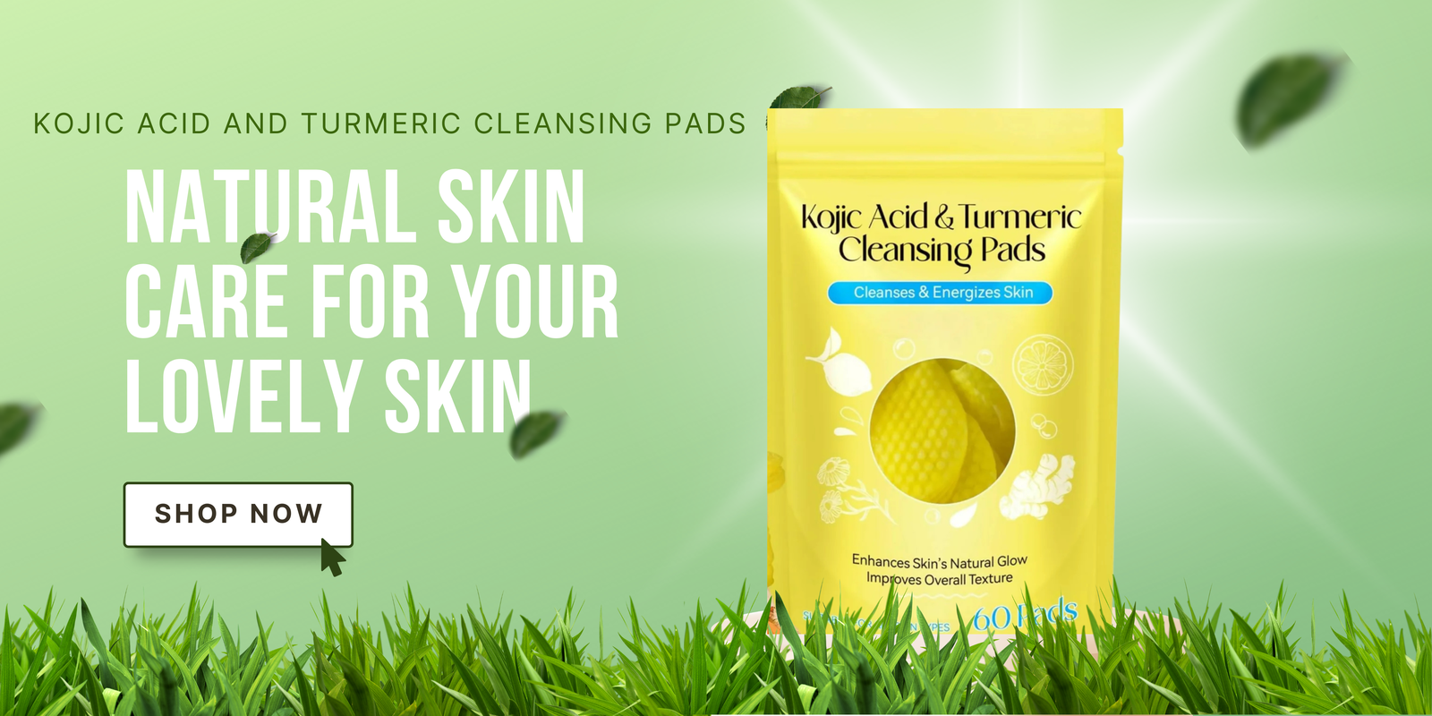kojic acid and turmeric cleansing pads 